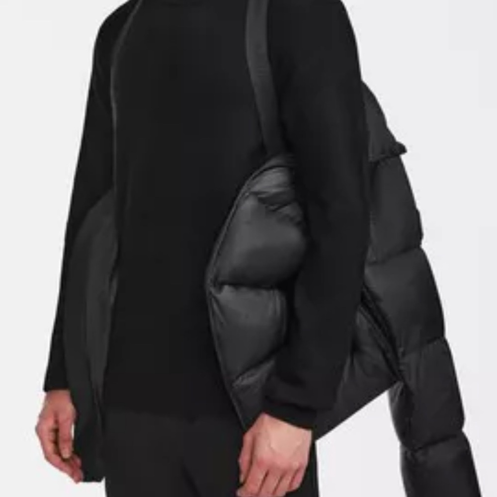 VINCE Mens Black Full Zip Hooded Down Parka Jacket Coat Size M - Picture 12 of 12